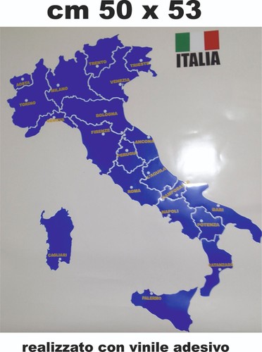 Adesivo italia cartina - adesivo,