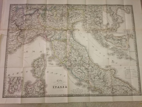 Cartina italia 1854 - italia,