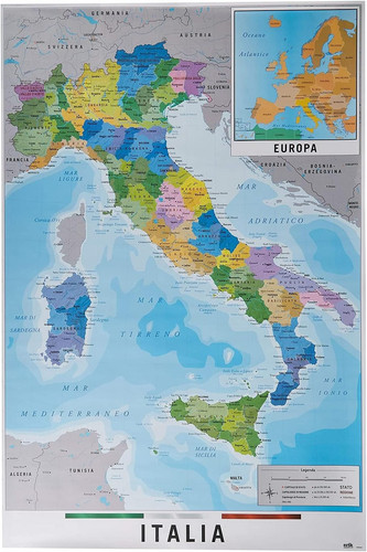 Cartina italia fisico - :,