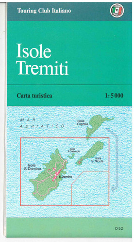 Cartina isole tremiti - tremiti, touring