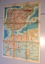 CARTINA SPAGNA E PORTOGALLO