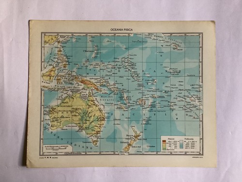 Cartina geografica vintage - geografica,