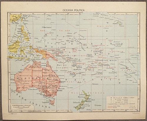 Oceania fisica politica - oceania,