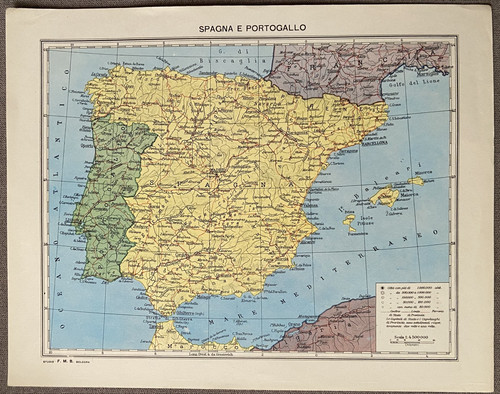 Spagna portogallo cartina - spagna,