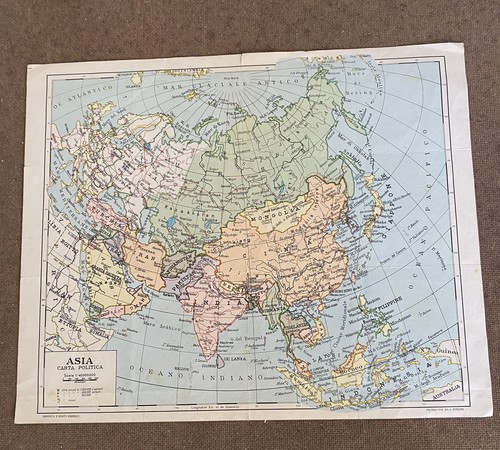 Cartine vintage anni asia - vintage,