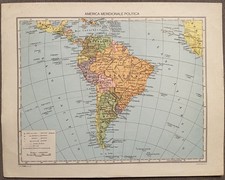 CARTINA GEOGRAFICA  ANNI 70-80