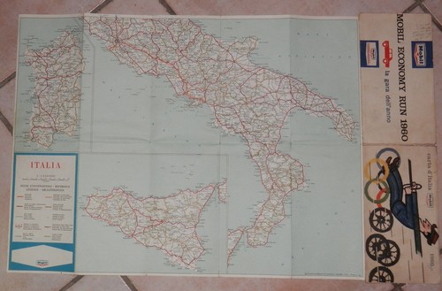 Carta italia mobil 1960 - carta,
